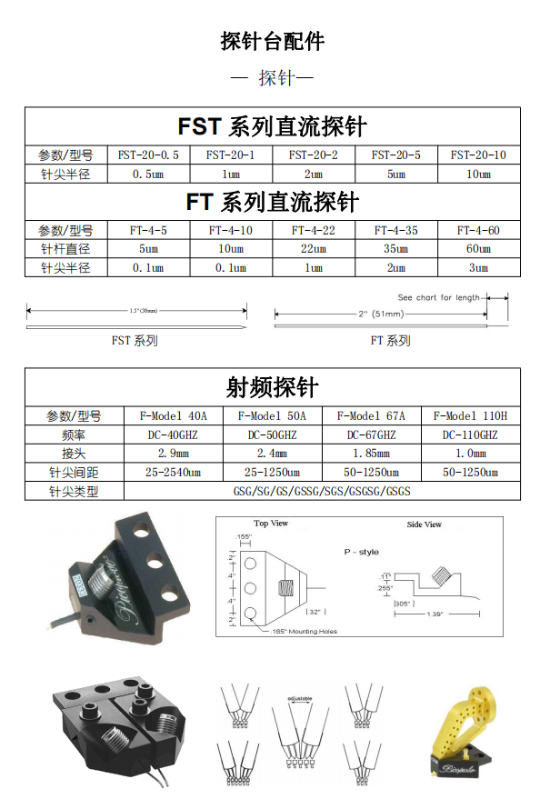 探针台配件 — 探针—